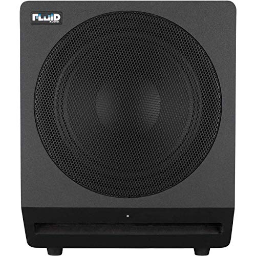 Fluid Audio F10S subwoofer de Estudio (subwoofer Activo para Estudios domésticos, woofer de 10 Pulgadas, 200 vatios, Filtro de Paso bajo Variable, diseño Compacto),Negro
