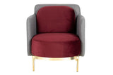 TABURETE VELVET ROSA NORFOLK 51x53x102 CM