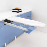 Tabla de Planchar extraíble con fijación integrada, Plegable, Ahorra Espacio para Mueble y cajones, 55 x 42,5 x 11 cm, de aleación de Acero