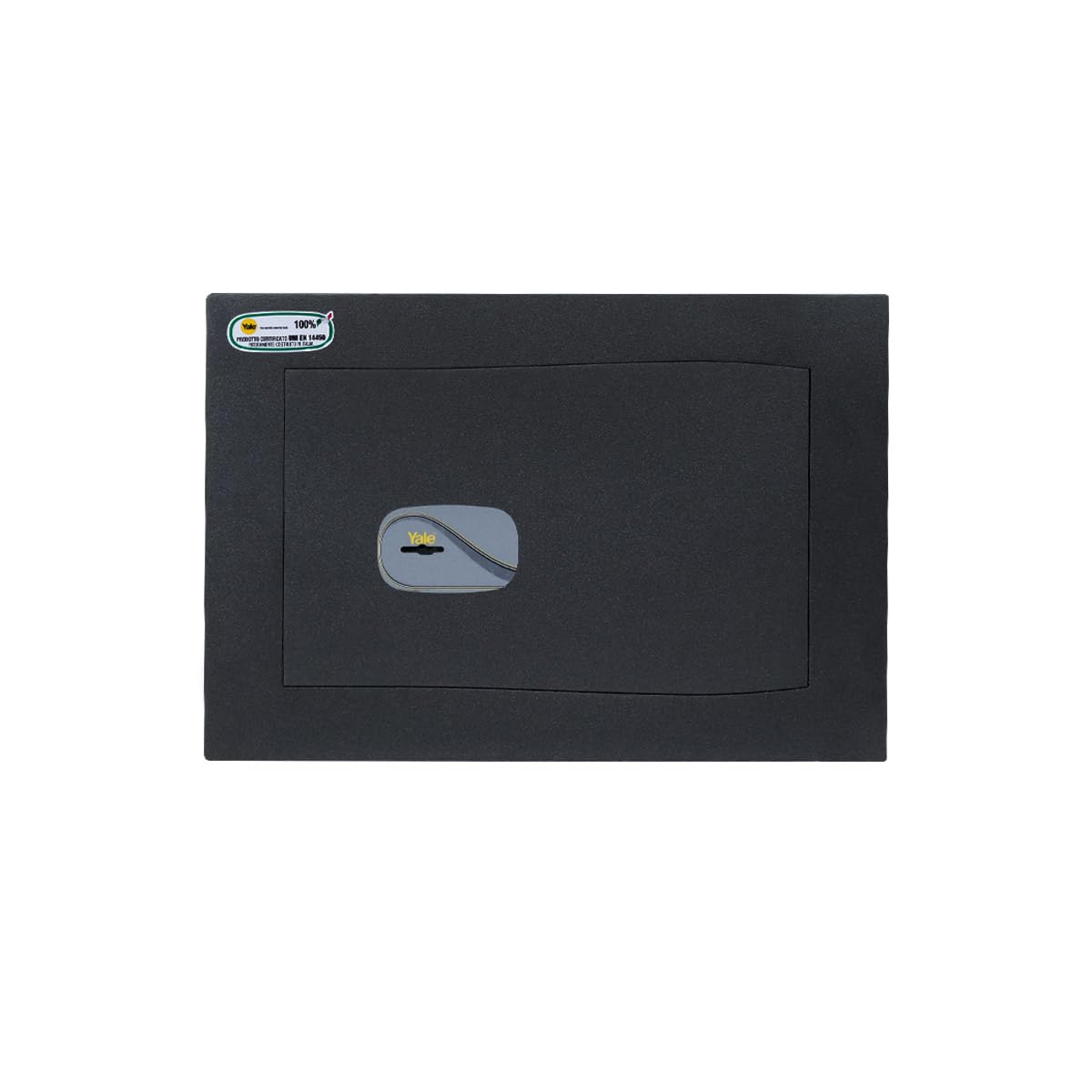 Yale Caja fuerte de pared con llave Y3260220, negra, 27 x 39 x 24 cm, 2 pernos horizontales y 1 + 1 verticales