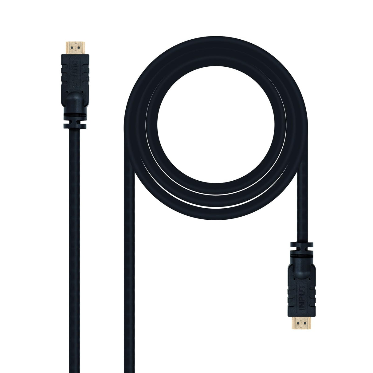 Blendend Cable HDMI V1.4 Repetidor A/M-A/M 20m, alta velocidad y HEC, ideal para conexión de dispositivos multimedia y streaming.