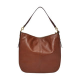 Fossil Bolso para mujer Jolie, Hobo de piel ecológica y ribetes de poliuretano marrón 30,48 cm largo x 12,7 cm ancho x 33,02 cm alto ZB1434200