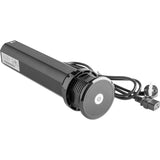 Ekotech Enchufe retráctil ET111 – Torre con función de carga QI USB-C & A y 3 enchufes Schuko 230 V, aluminio negro