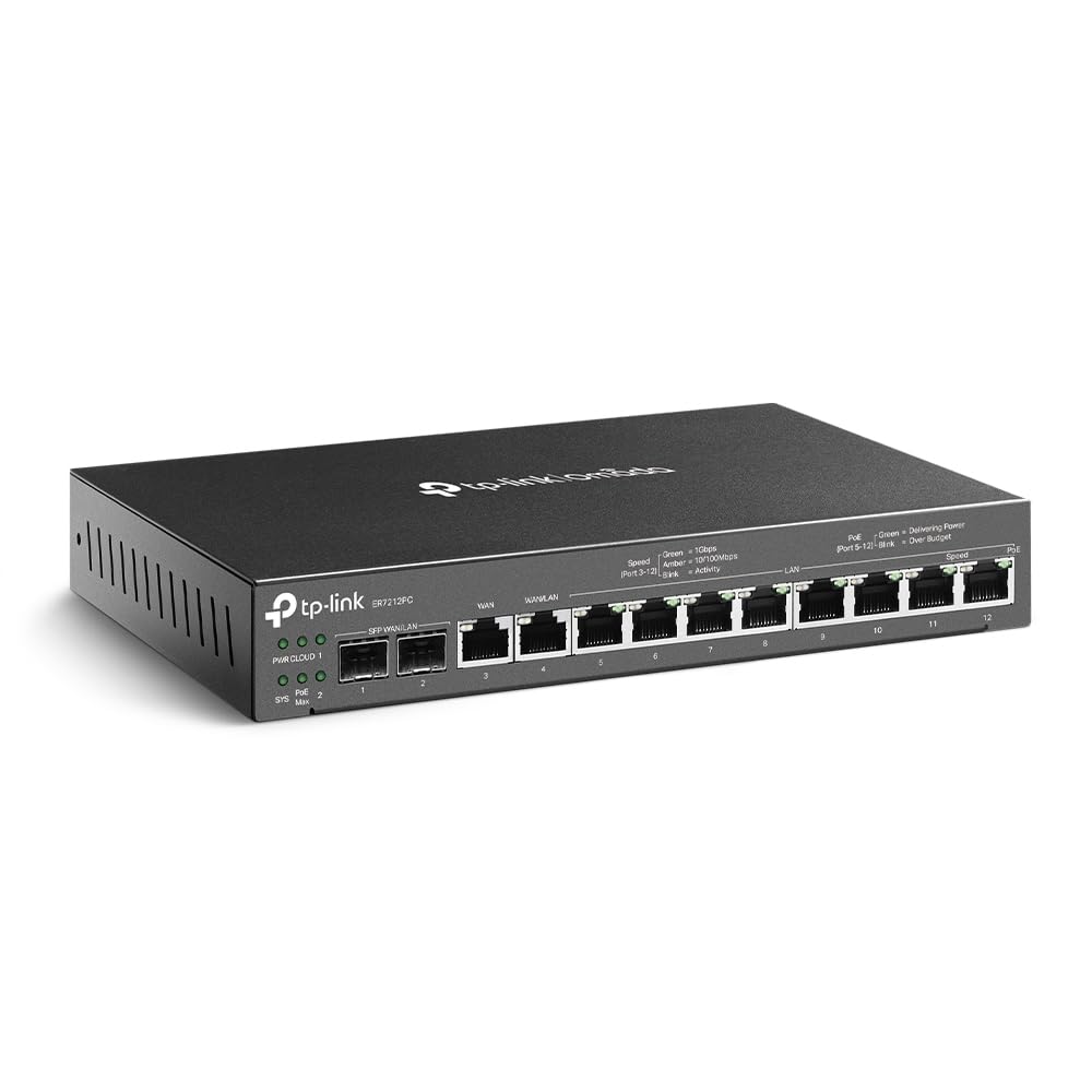 TP-LINK Omada ER7212PC - Router - 8-Port-Switch