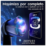 Oral-B iO 10 Cepillo de Dientes Eléctrico Negro, + 1 Cabezal y 1 Estuche Cargador de Viaje, Diseñado por Braun