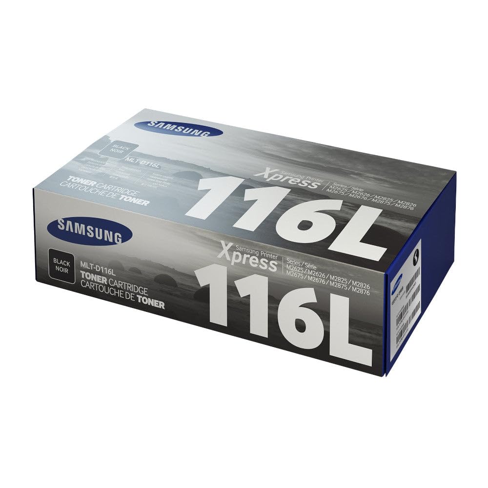 Samsung MLT-D116L, SU828A, Negro, Cartucho Tóner de Alta Capacidad Original, de 3.000 páginas, compatible con impresoras Samsung LaserJet Xpress Serie M2625, M2825, M2835, MFP M2675 y MFP M2875