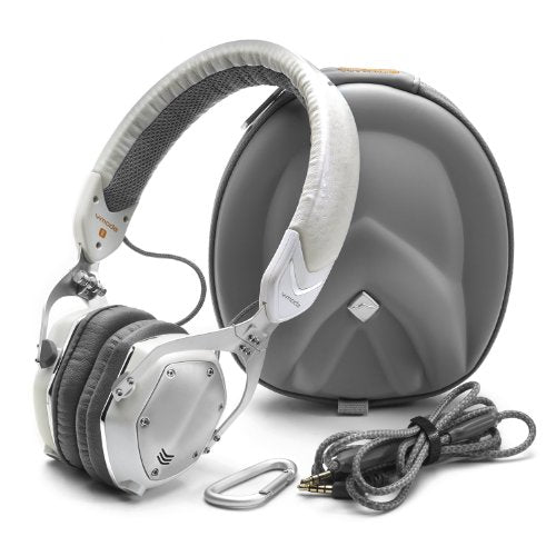 V-MODA XS-U-WSILVER - Auriculares de Diadema Cerrados (reducción de Ruido), Blanco y Plateado