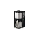 Melitta Look V Therm Perfection 1025-16 - Cafetera de goteo con jarra térmica y protección antical, cafetera de filtro con depósito extraíble, máquina de café para hasta 10 tazas, 1,25 L, negro