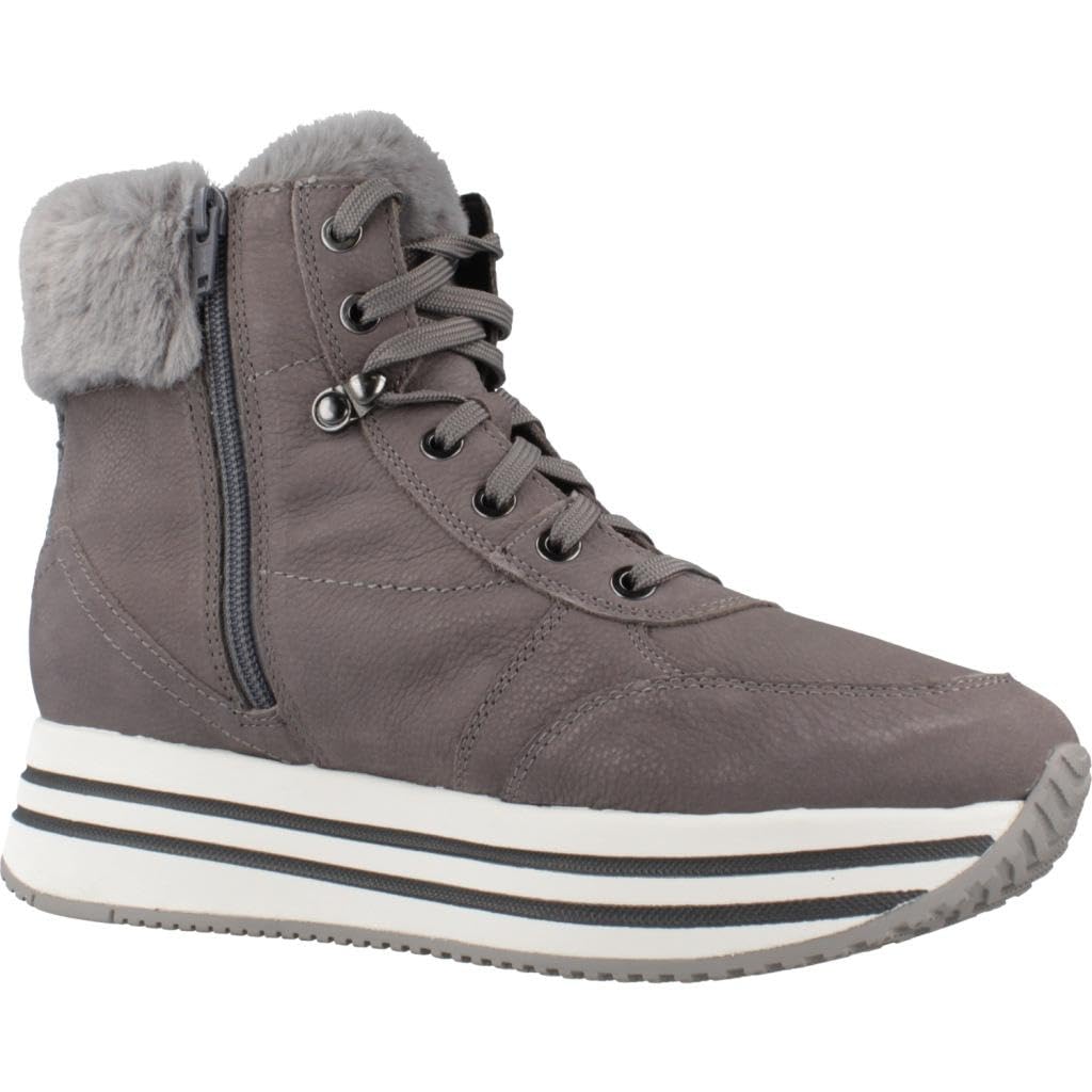 Geox D Kency B, Zapatillas, Dk Stone, 39 EU