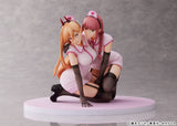 Chainsaw Man - Estatuilla de PVC 1/7 Power & Makima Nurse Ver. 14 cm