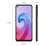 OPPO A96 – Smartphone 128GB, 8GB RAM, Dual SIM, Pantalla 6,59”, Cámara 50MP+2MP, Cámara selfie 16MP, Batería 5000mAh, Carga Rápida 33W - Negro