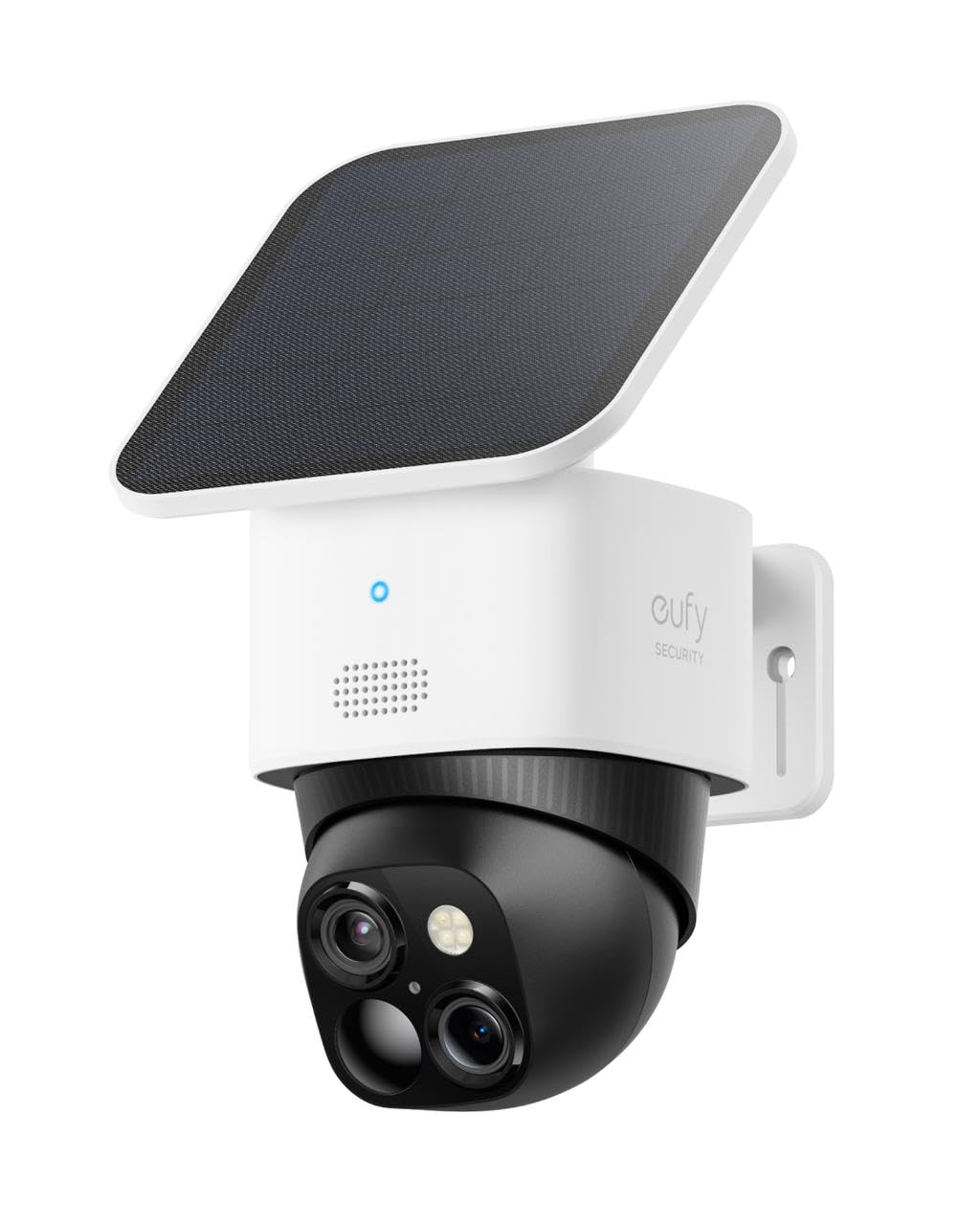eufy Security SoloCam S340 3K Camara vigilancia WiFi Exterior Solar, Camara vigilancia WiFi Exterior, vigilancia de 360°, Wi-Fi 2,4 GHz, sin cuotas mensuales, Compatible con HomeBase 3