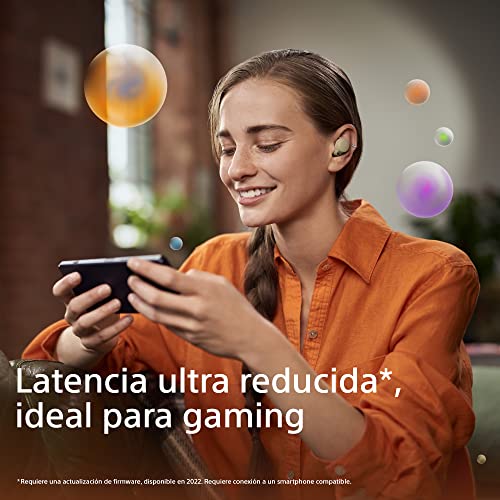 Sony Auriculares LinkBuds S True Wireless Noise Cancelling, Ultraligeros para llevarlos cómodamente Todo el día, Calidad de Llamada cristalina, hasta 20 H de batería con Estuche de Carga, Crudo