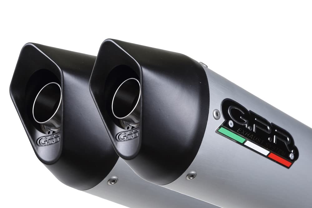 GPR Escape Kawasaki Z 1000 SX 2011/16 e3 Par de desagües homologados Furore, Aluminio, Plata