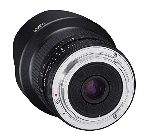 Rokinon Lente Ultra Gran Angular F2.8 ED AS NCS CS de 10 mm para cámaras Digitales Fuji X Mount (10M-FX), Color Negro