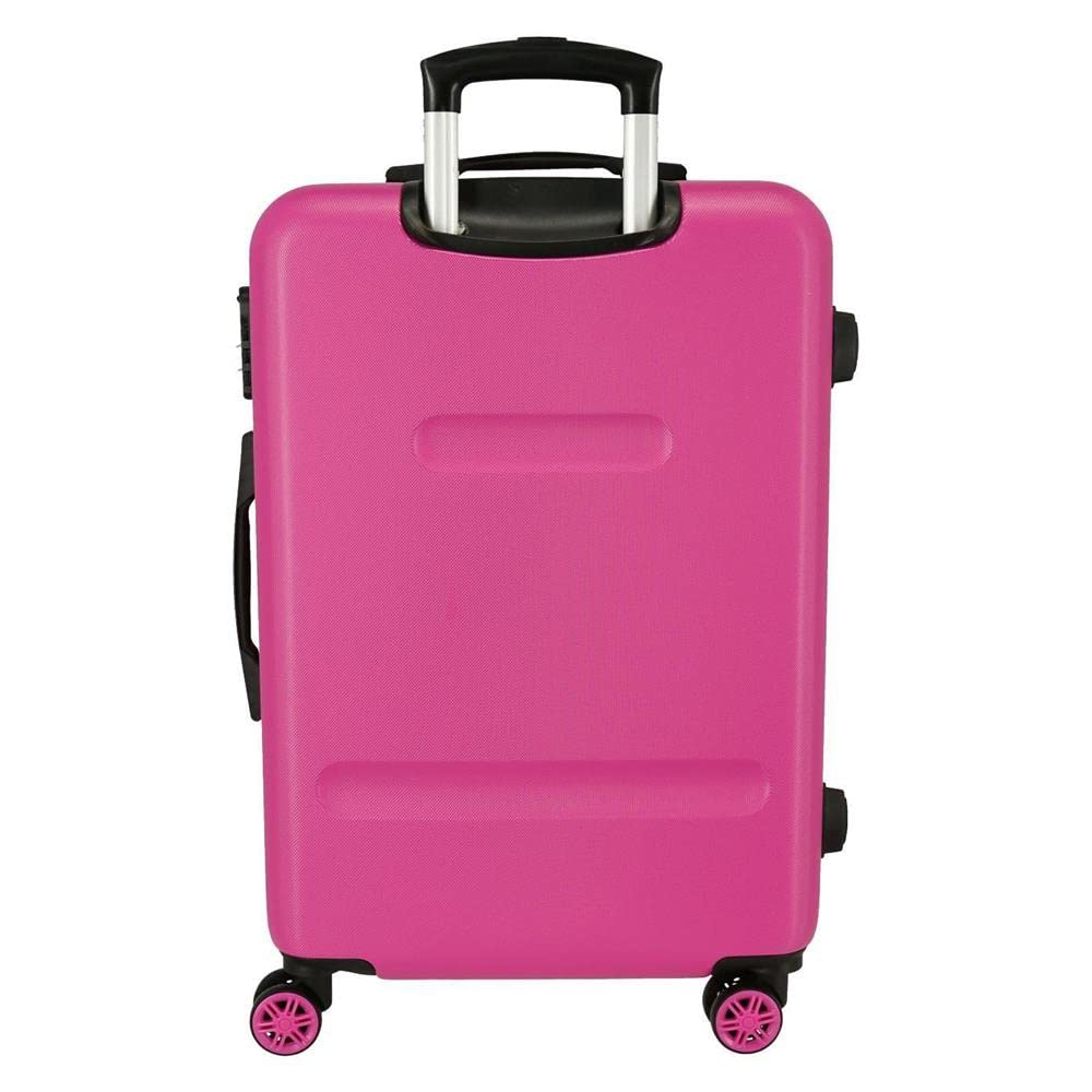 Disney Have a Good Time Minnie So Beautiful Juego de Maletas Rosa 55/65 cms Rígida ABS Cierre de combinación Lateral 56L 6 kgs 4 Ruedas Dobles Equipaje Mano