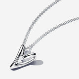Pandora Essence Collar de plata de ley con colgante en forma de corazón, 70 cm70