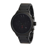 Armani Exchange Reloj hombre, movimiento cuarzo cronógrafo y caja 49mm con correa acero, Grafito