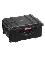 VEVOR Estuche Rígido Impermeable de 630 x 500 x 318 mm con Ruedas Giratorias y Manija Retráctil, Estuche Protector Impermeable IP67 con Clips, Orificios para Candado y Espuma Insertada, Negro