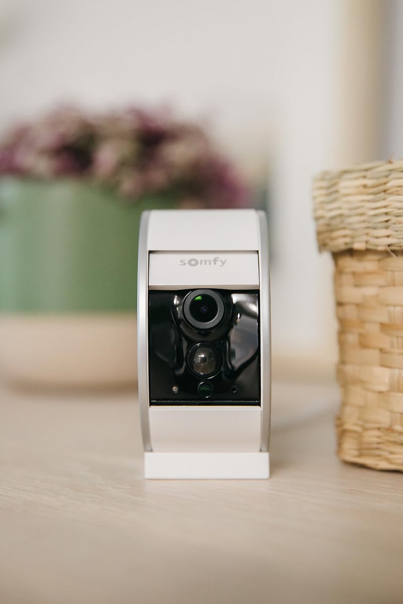 Somfy 1870469 - Duo Pack Indoor Camera, Cámara vigilancia WiFi, Full HD, micrófono, Altavoz y Sensor de Movimiento, Compatible con Alexa, Google Asistant y Apple HomeKit