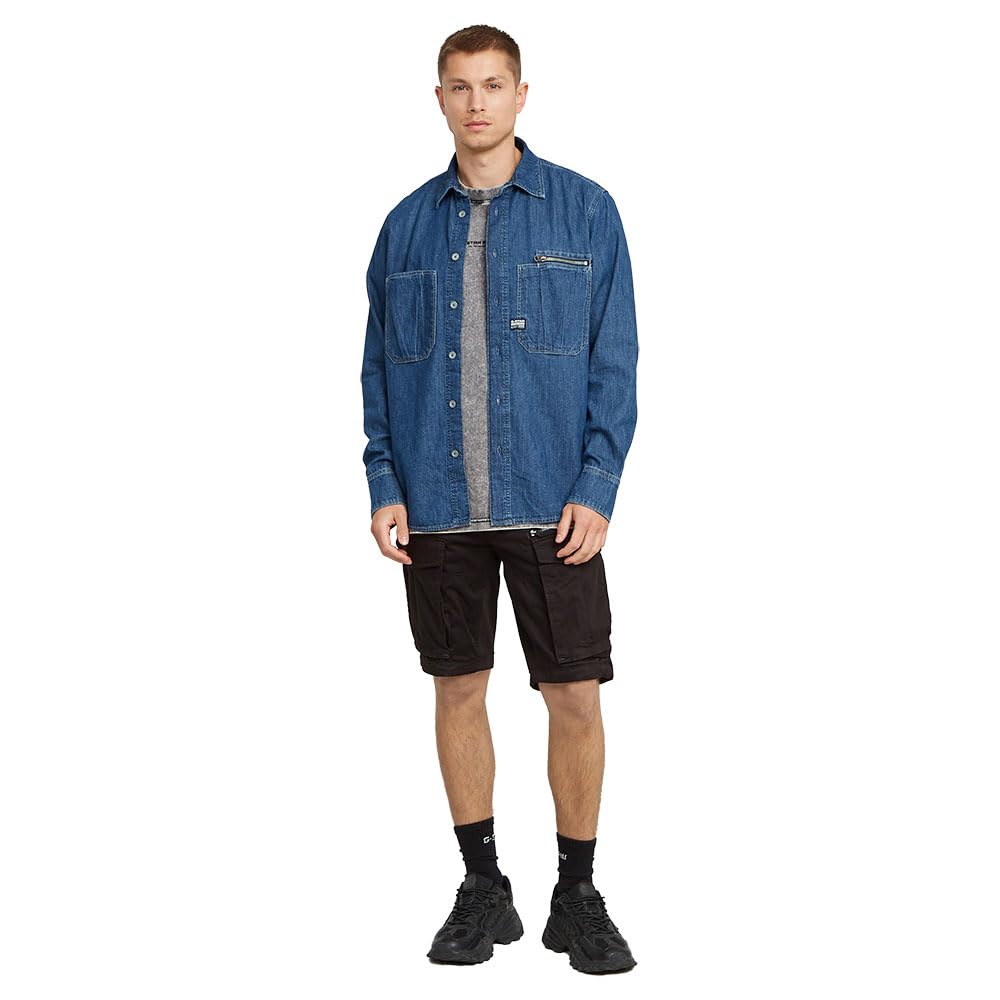 G-Star para Hombre Shorts Rovic Zip Regular, Negro (dk Black D26214-5126-6484), 36