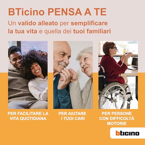 Bticino Easykit Plus 318913 - Videoportero monofamiliar Plug-In de 2 cables con: 1 botonera externa con timbre y cámara, 1 monitor interno de 7 pulgadas a color con manos libres, ampliable para
