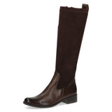 CAPRICE 9-25514-41, Botas planas para Mujer, Marrón (Dk Brown Comb), 37 EU