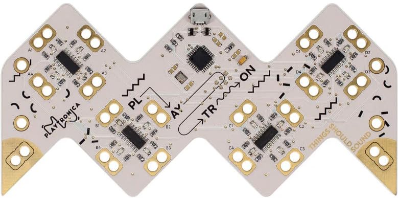 Playtronica MIDI-CONTROLLER PLAYTRON (controla instrumentos de software, hasta 16 objetos, expresión creativa, latencia imperceptible, portátil, conexión USB, bolsa), negro