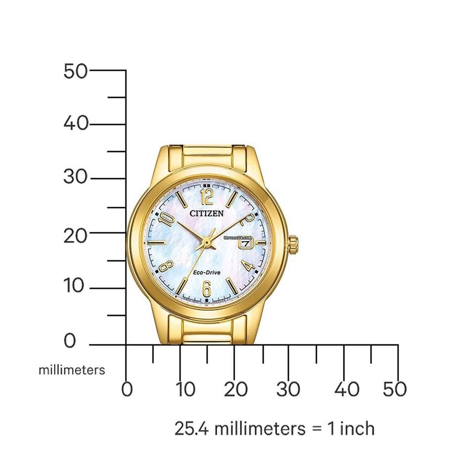 CITIZEN FE1242-78D - Reloj analógico de Cuarzo para Mujer con Correa de Acero Inoxidable, Pulsera