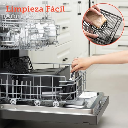 Cosori Freidora de Aire Grande-True Acero Inox-4 Resistencias Dual Blaze TwinFry 10 L-Flexible Doble Cesta Air Fryer 2800 W- Smart WIFI Control– 66 % Eficiencia Energética-6 en 1-Máx 10 Personas
