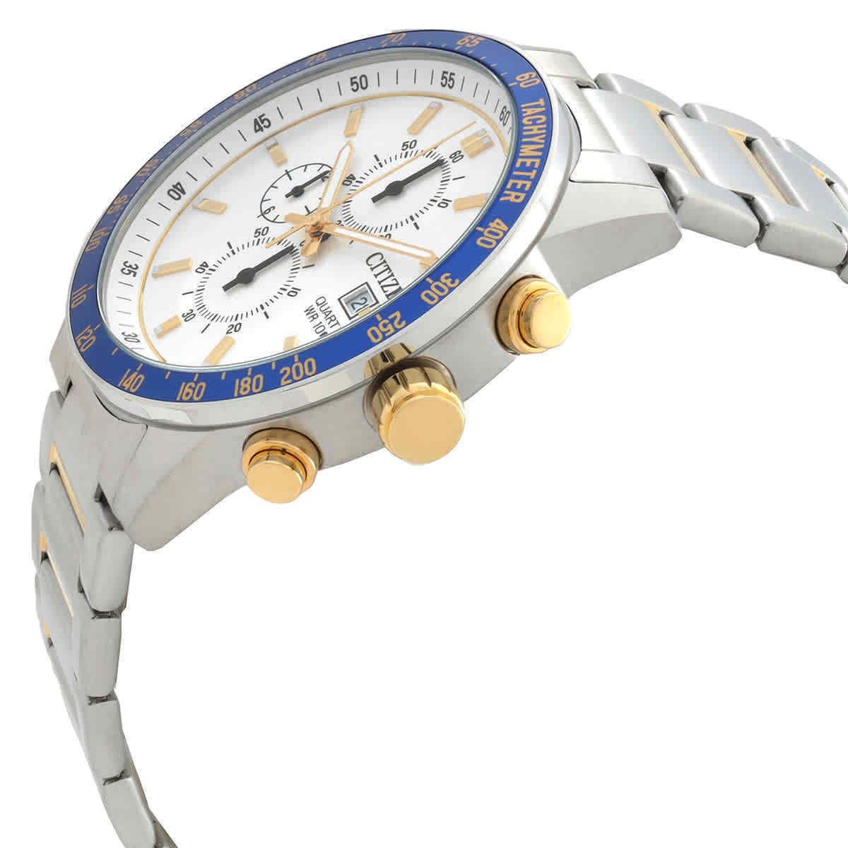 Citizen Reloj Analógico para Hombres de Cuarzo con Correa en Acero Inoxidable AN3686-53A