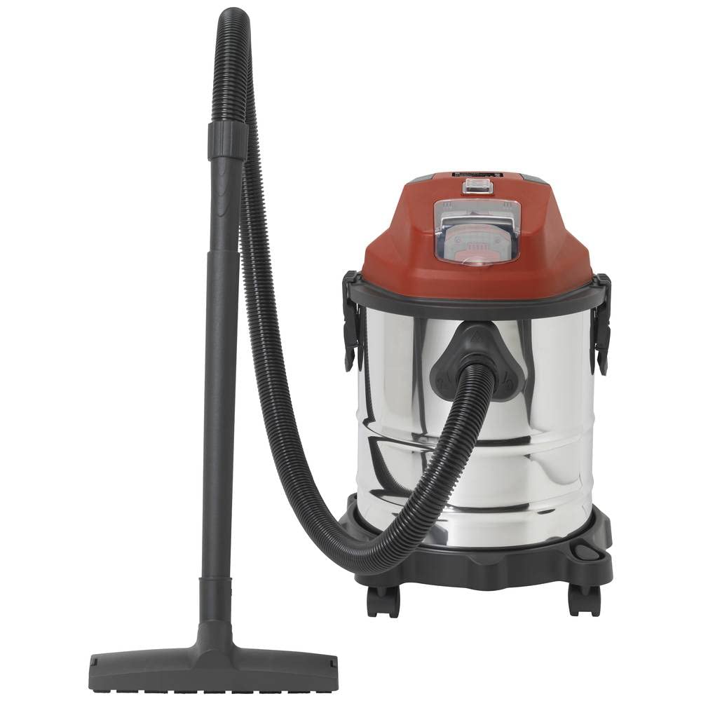 Toolcraft NTS-200 / TAWB-200 TO-7444734 NASS-/Trockensauger 18.5l Akku, ohne Ladegerät TO-7444734-Aspirador (18,5 L, sin batería, sin Cargador), Acero Inoxidable