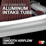 K&N Cold Air Intake Kit: High Performance, Guaranteed to Increase Horsepower: 2019-2020 NISSAN Altima, 69-7085TS