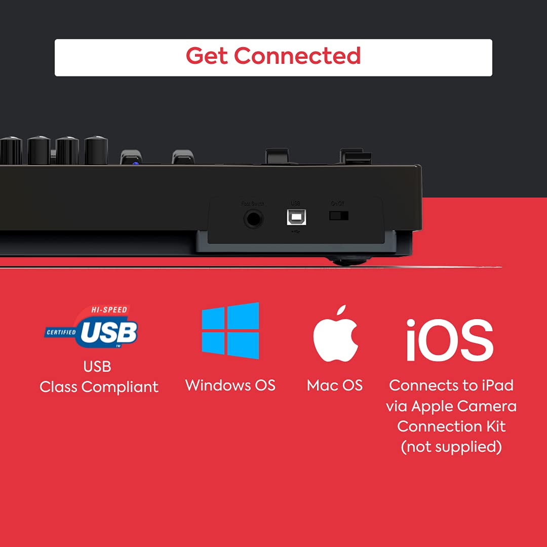 Nektar Impact LX 25+ - Teclado controlador USB midi de estudio | LX-25 Plus