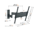 Vogel's TVM 1445 Soporte TV Giratorio para televisores de Entre 32 a 65 Pulgadas, Máx 25 kg, Gira hasta 180º, Inclinable hasta 15º, Soporte para TV máx. VESA 400x400, Compatibilidad Universal