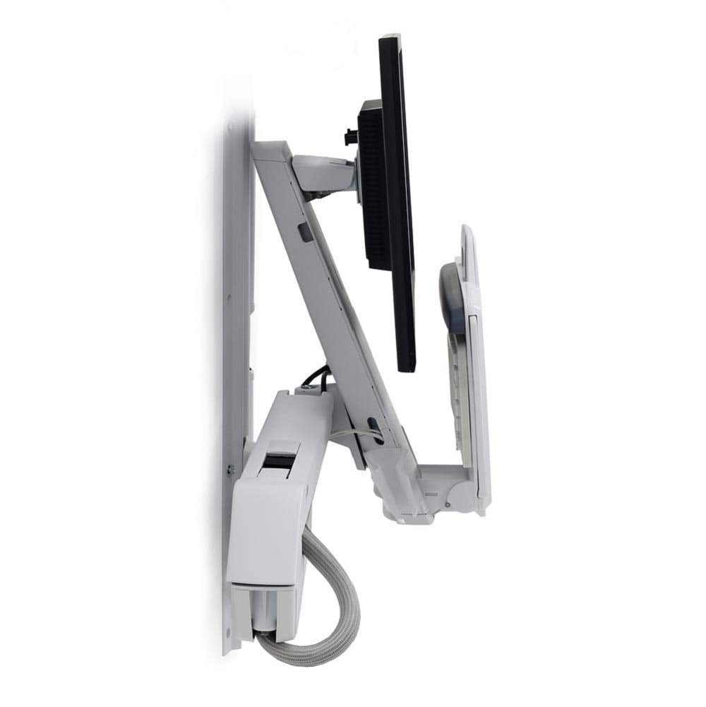 ERGOTRON StyleView Sit-Stand Combo Arm - Soporte de Pared para Pantalla Plana (13.2 kg, 609.6 mm (24 "), 75 x 75.100 x 100 mm (2.95 x 2.96 x 3.94), -30-30 °, 0-360 °, 360 °)