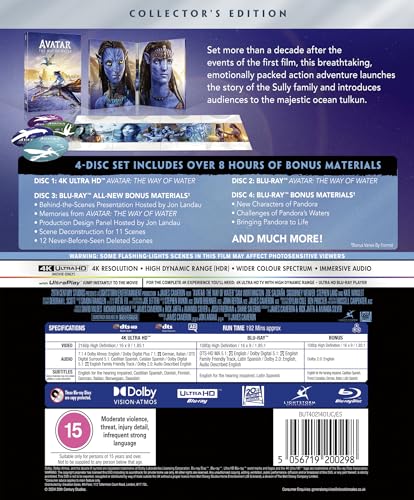 Avatar: The Way Of Water Collector's Edition 4K Ultra HD [Blu-ray] [Region Free]