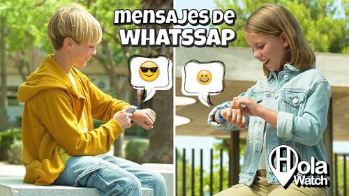 Cefa Toys - Reloj Inteligente Holawatch X Plus Blue Android, con 4G LBS/WIFI, GPS, Tarjeta SIM, Cámara, Juegos, Llamadas, Videollamadas, Whatsapp, Medidor de Pasos, Correa Extra, Protector de Pantalla