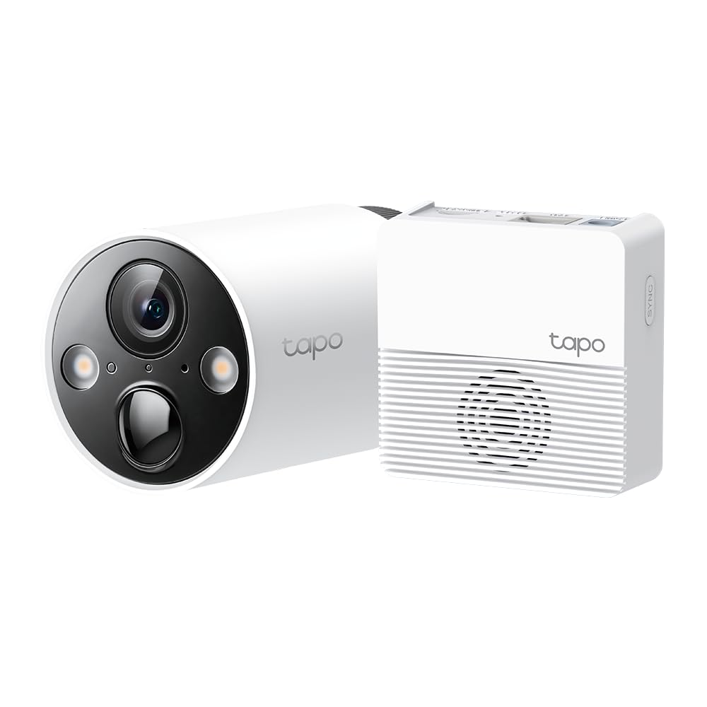 Tapo C420S1 – Cámara de vigilancia Wi-Fi para Exteriores inalámbrica con batería Recargable, resolución 2K, visión Nocturna, Audio bidireccional, IP65 a Prueba de Agua