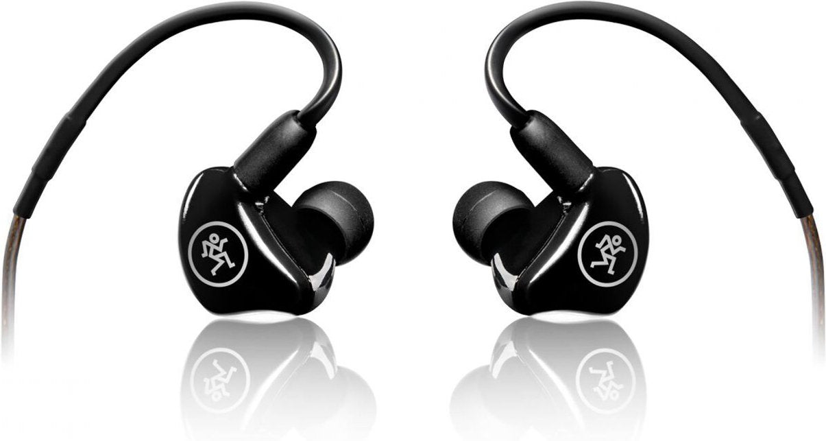 MACKIE MP-120 monitores intraurales (IEM) con aislamiento acústico y conectores MMCX giratorios