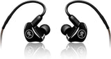 MACKIE MP-120 monitores intraurales (IEM) con aislamiento acústico y conectores MMCX giratorios
