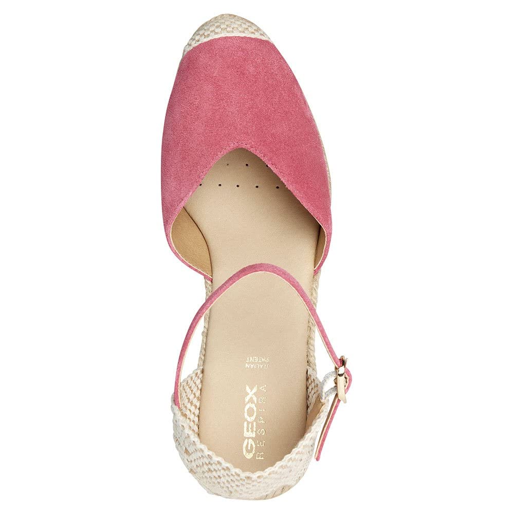 Geox D Gelsa, Alpargatas con cuña, Cyclamen, 41 EU