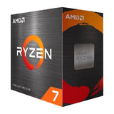 AMD Ryzen 7 5800X Procesador (8 núcleos/16 threads, 105W DTP, Socket AM4, 36 MB Caché, Reloj de aumento máx. hasta 4,7Ghz, no cooler)