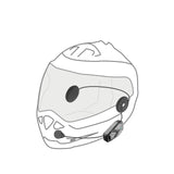 Interphone UCOM3 - Doble - Bluetooth 5.1 Motorcycle Intercom da Casco de Motocicleta, Auriculares de 32 mm, Uso de Motocicletas, Distancia de 500 m, 10 Horas de autonomía, música, GPS, Impermeable
