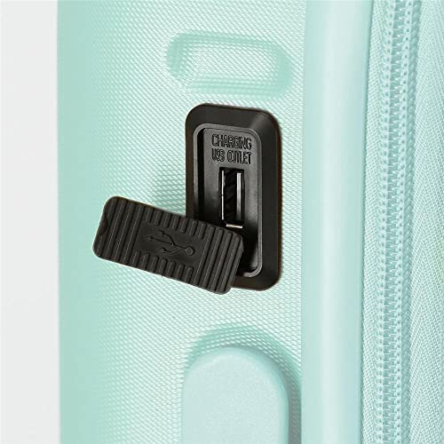 Pepe Jeans Nerea Maleta de Cabina Azul 40x55x20 cms Rígida ABS Cierre TSA Integrado 37L 2,74 kgs 4 Ruedas Dobles Equipaje de Mano