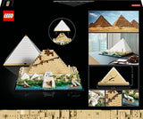 LEGO Architecture Gran Pirámide de Guiza, Maqueta para Construir de Egipto, Manualidades de Monumentos y Decoración del Hogar, Regalos para Adultos, Hombres y Mujeres 21058