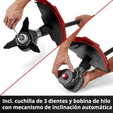 Desbrozadora con batería GP-BC 36/430 Li BL-Solo Einhell Professional Power X-Change (36 V, Brushless, ancho corte 43 cm, doble hilo con mec. de inclinación autom., cuchilla de 3 dientes, sin batería)