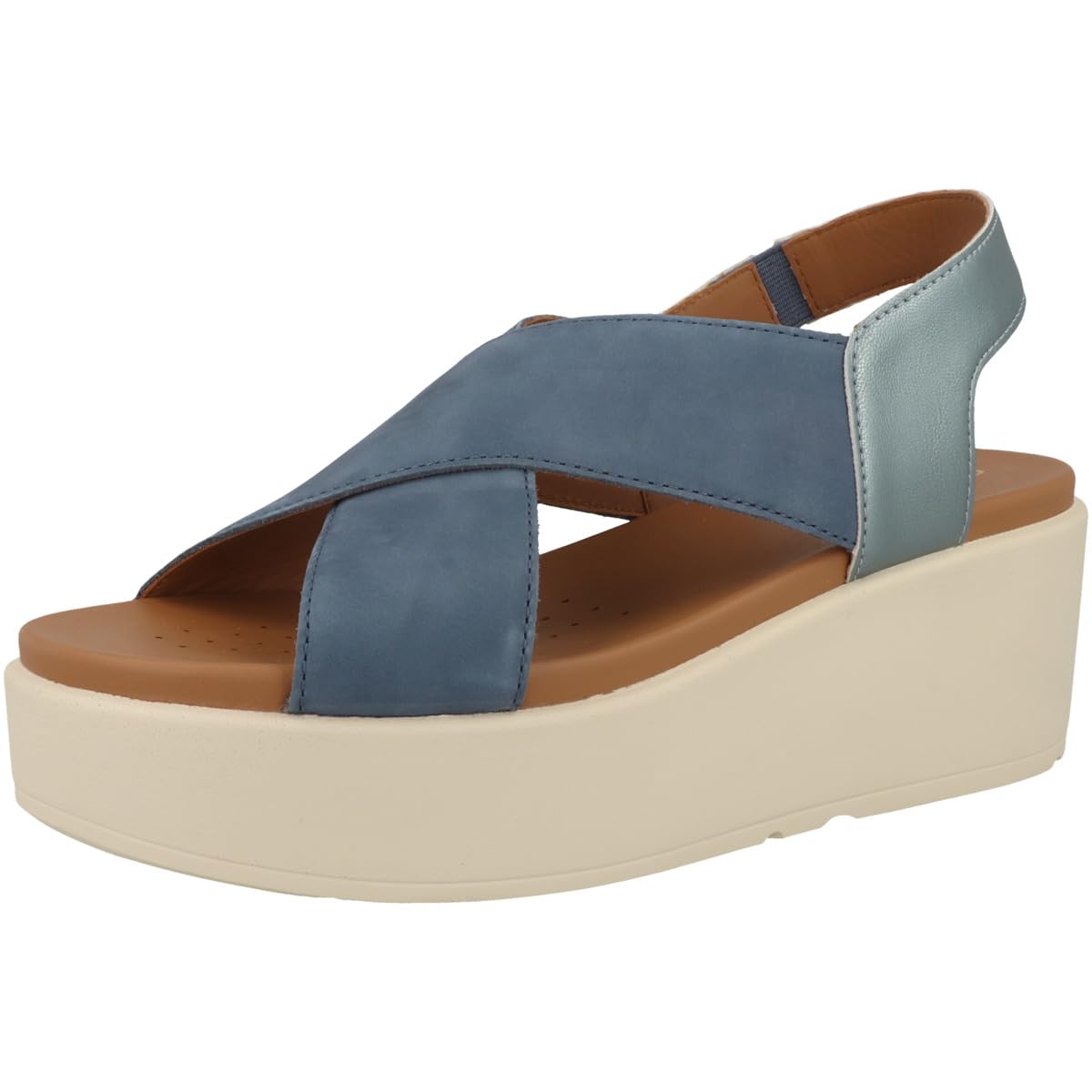 Geox D Xand 2.2s B, Sandalia de cuña, Avio, 40 EU