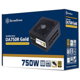 SilverStone Technology DA750R Gold, ATX Totalmente Modular 80 Plus Gold 750W ATX 3,0 y PCIe 5,0, SST-DA750R-GMA