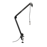 Gator Frameworks Soporte de micrófono Deluxe para podcasts y grabaciones, con cable XLR integrado (GFWBCBM3000)